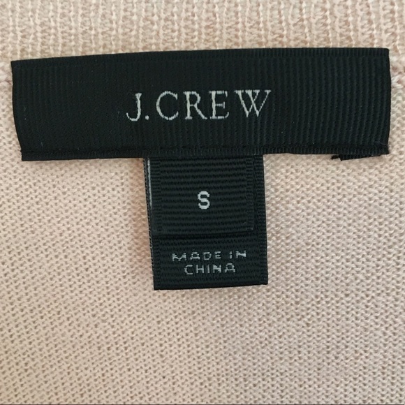 J. Crew Merino Wool pink floral embroidery white floral - Picture 9 of 10